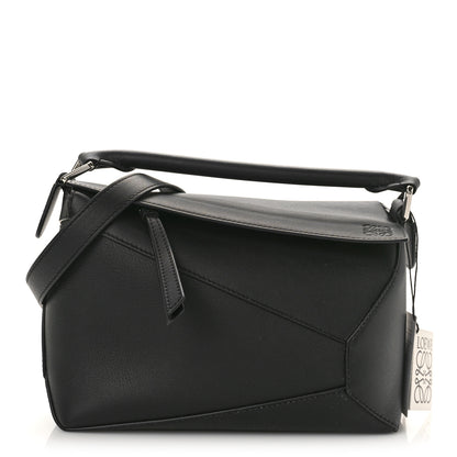 Loewe Calfskin Small Puzzle Edge Bag Black 1 of 11
