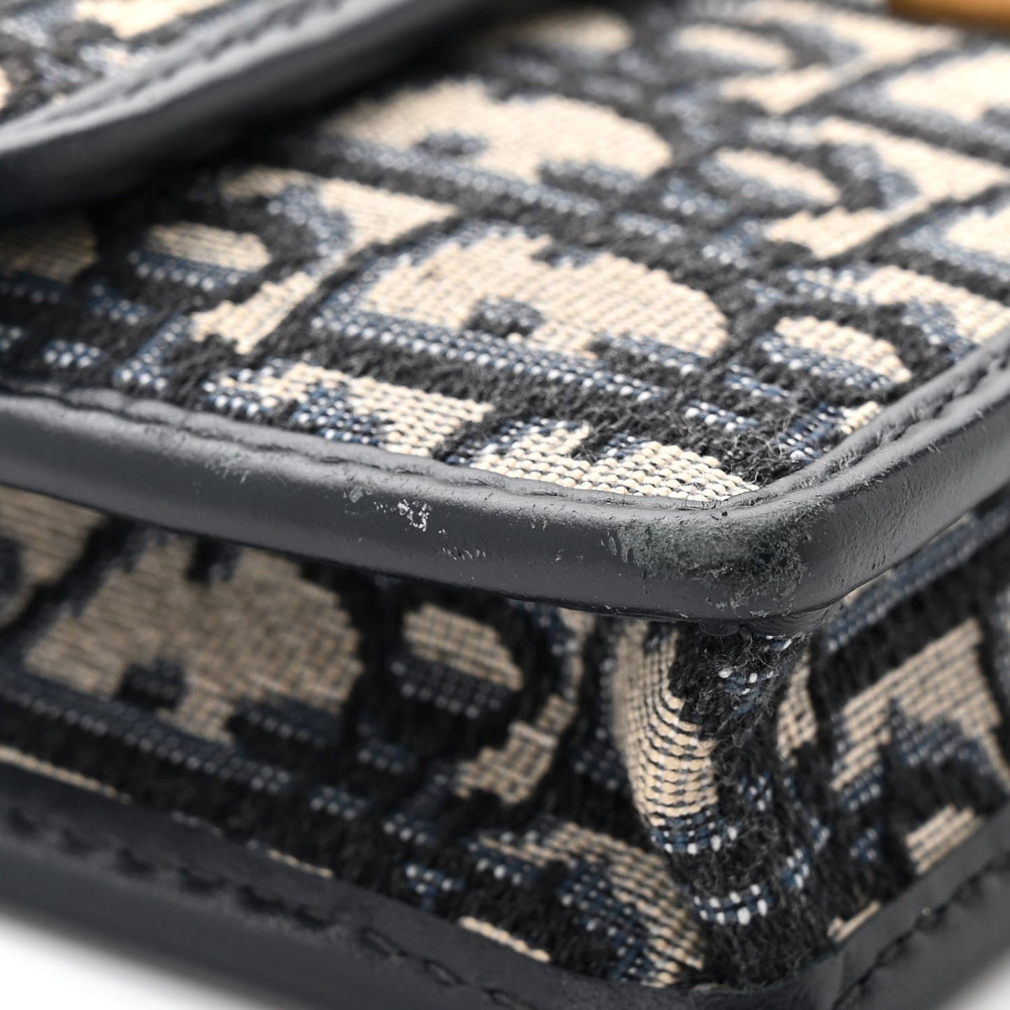 Oblique DiorAddict Wallet On Chain Clutch Navy Blue