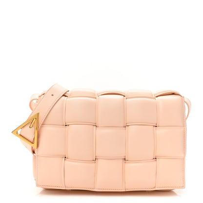 Bottega Veneta Nappa Maxi Intrecciato Padded Cassette Crossbody Bag Melon Washed 1 of 9