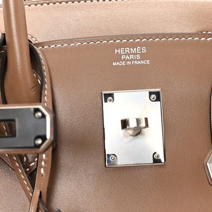 Hermes Tadelakt Birkin 30 Etoupe 6 of 11