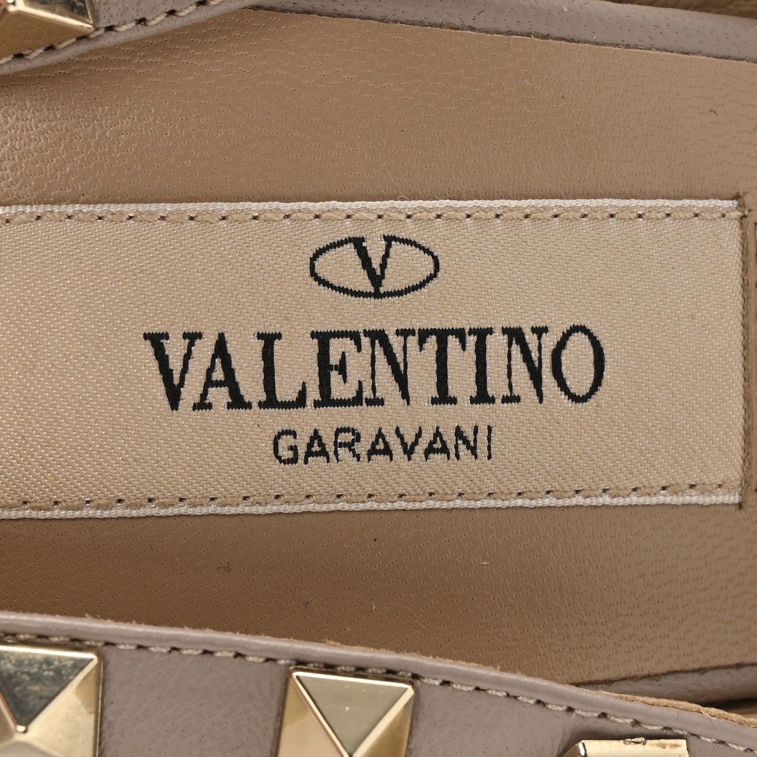 Valentino Garavani Patent Nappa Rockstud Ankle Strap 100mm Pumps 37 Light Ivory Poudre 7 of 10