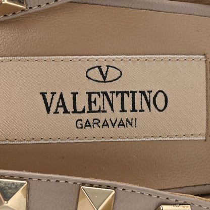 Valentino Garavani Patent Nappa Rockstud Ankle Strap 100mm Pumps 37 Light Ivory Poudre 7 of 10