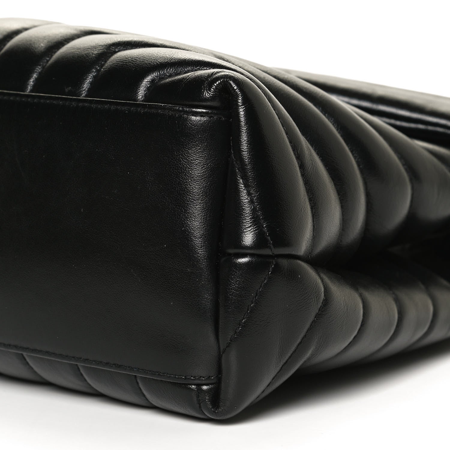 Saint Laurent Calfskin Y Quilted Monogram Medium Loulou Chain Satchel Black 11 of 12