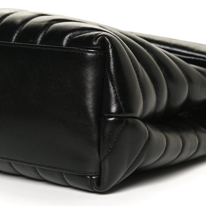 Saint Laurent Calfskin Y Quilted Monogram Medium Loulou Chain Satchel Black 11 of 12