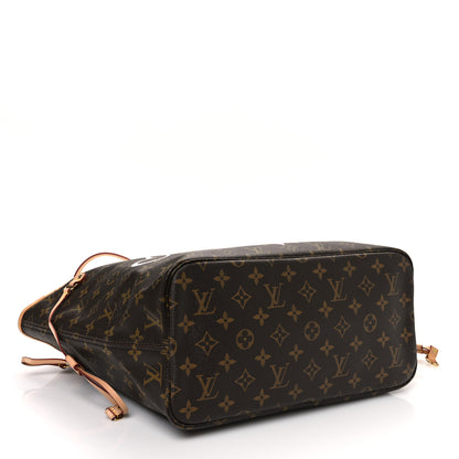 Louis Vuitton Monogram Saint Barth V Neverfull MM Rose Ballerine 5 of 10