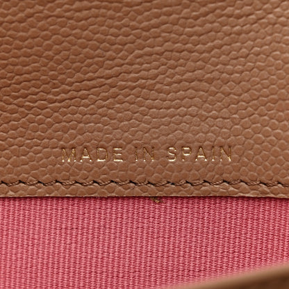 Chanel Caviar Quilted Chain CC Long Flap Wallet Dark Beige 7 of 9