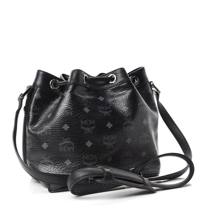 MCM Visetos Essential Drawstring Bucket Bag Black 3 of 12