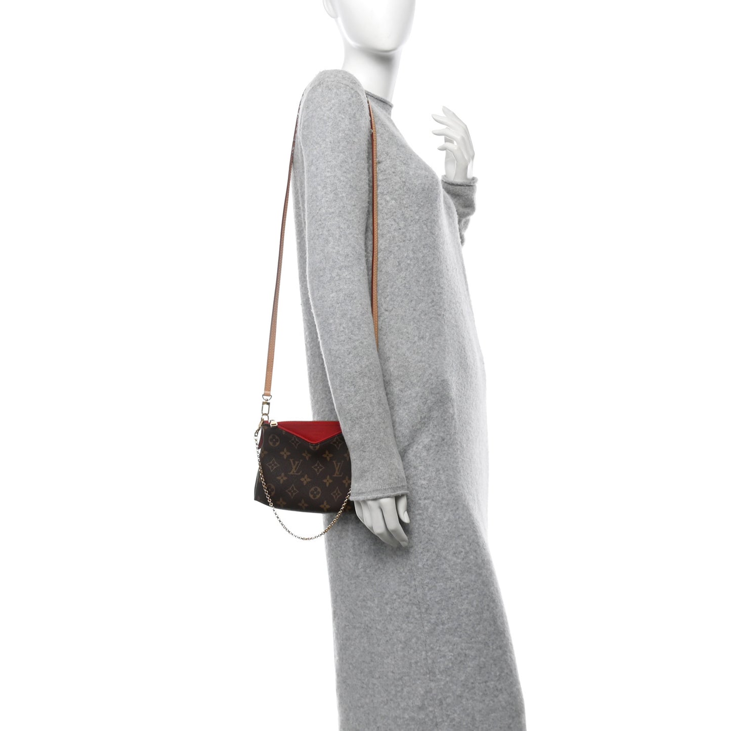 Monogram Pallas Clutch Cherry