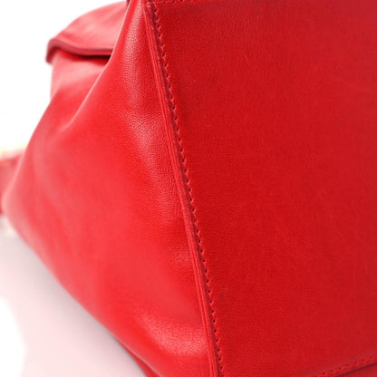 Chanel Lambskin CC Drawstring Shoulder Bag Red 13 of 22