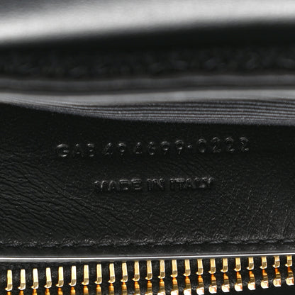 Saint Laurent Sequin Y Quilted Monogram Small Loulou Chain Satchel Black 8 of 11