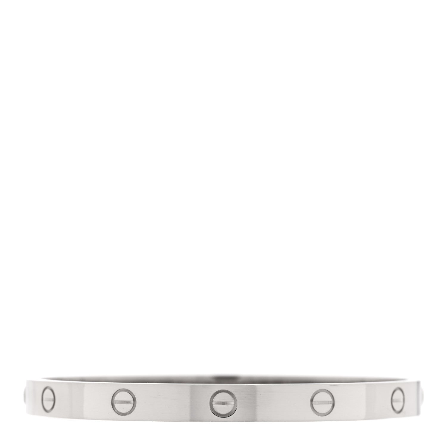 Cartier 18K White Gold LOVE Bracelet 19 2 of 7