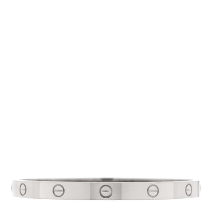 Cartier 18K White Gold LOVE Bracelet 19 2 of 7
