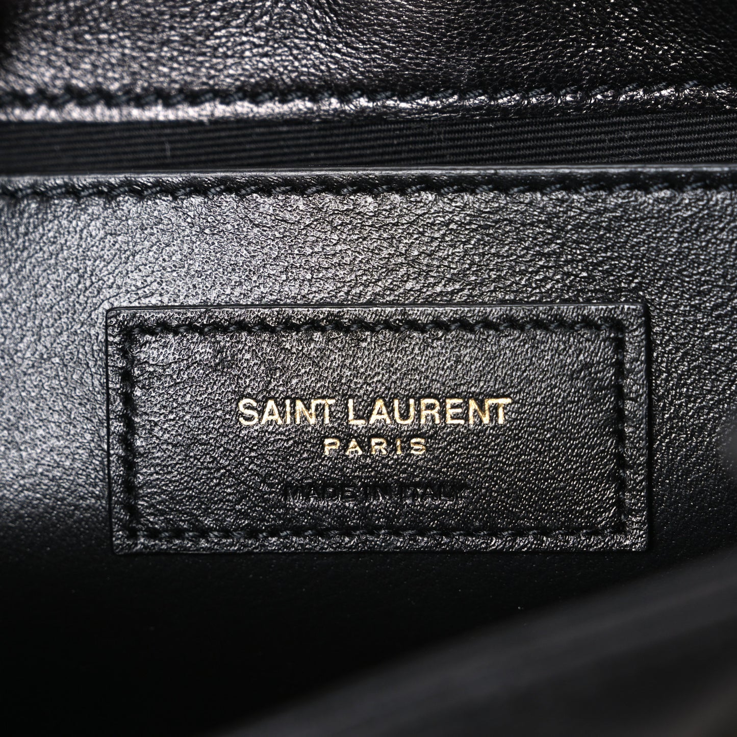 Lambskin Quilted Monogram Mini Nolita Black
