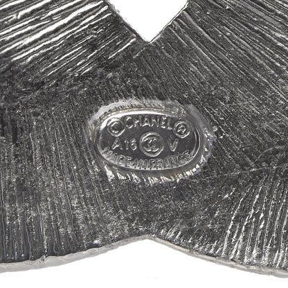 Chanel Baguette Crystal CC Brooch Silver 4 of 4