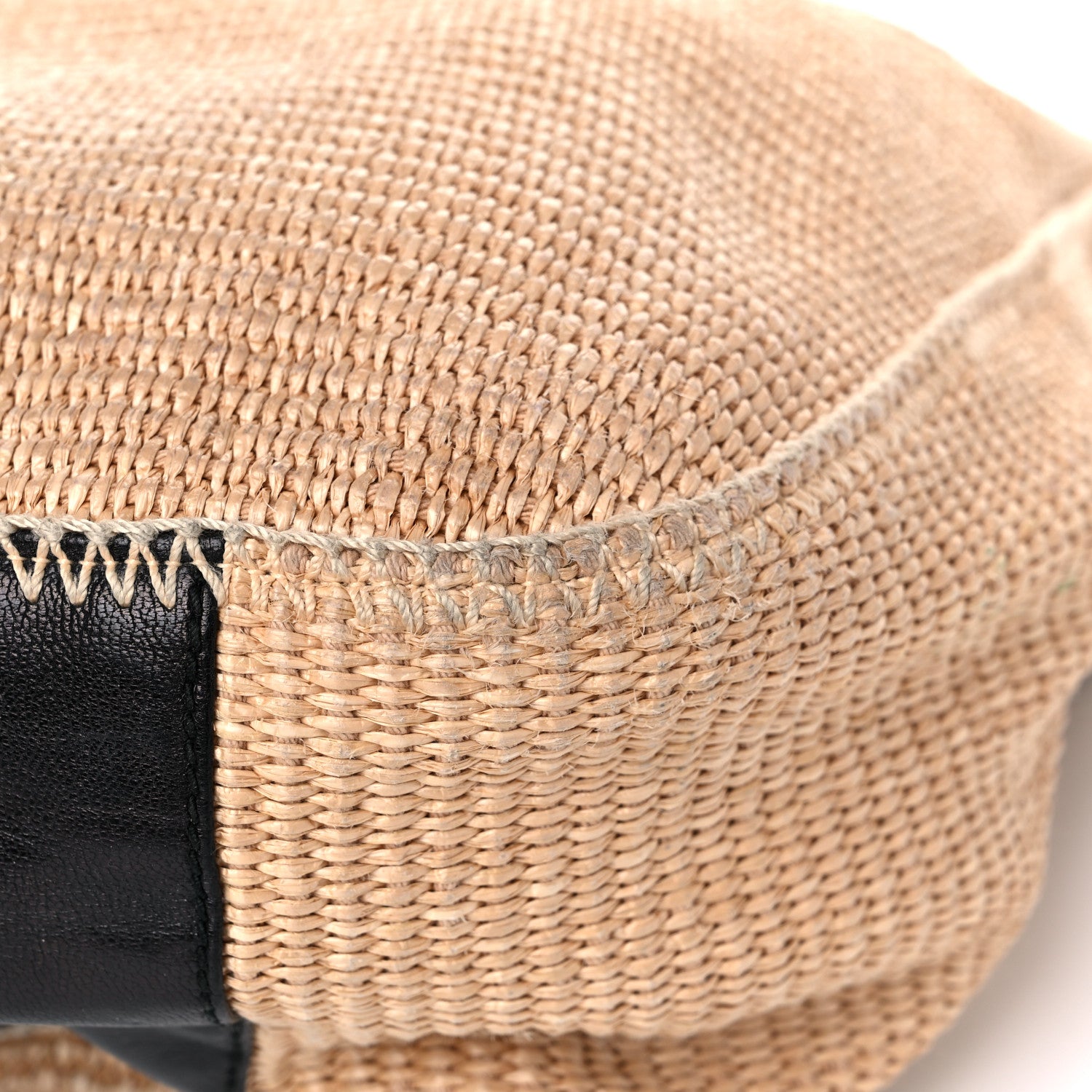 Saint Laurent Raffia Large Roady Natural Brown 11 of 18