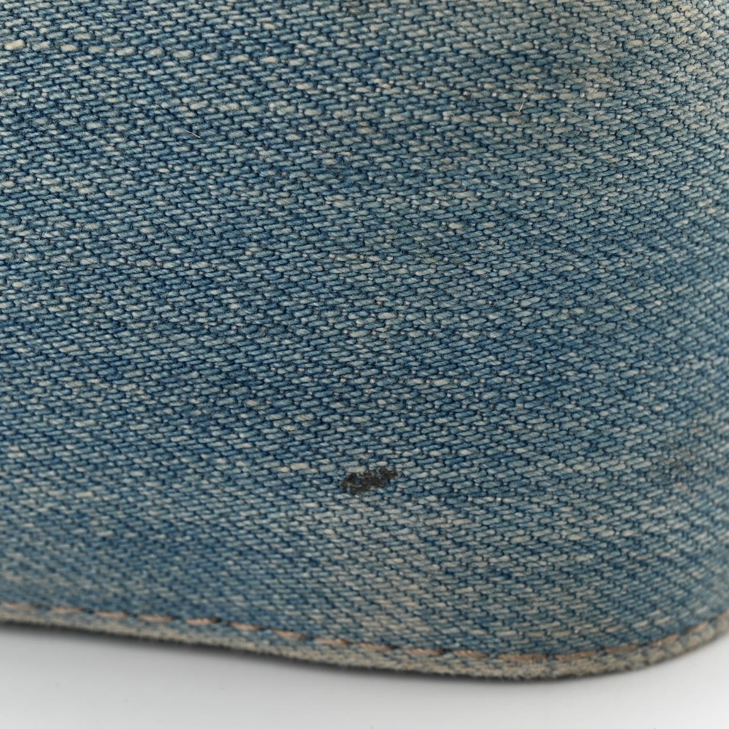 Gucci Denim Matelasse Floral Embroidered Mini GG Marmont Shoulder Bag Blue 12 of 12