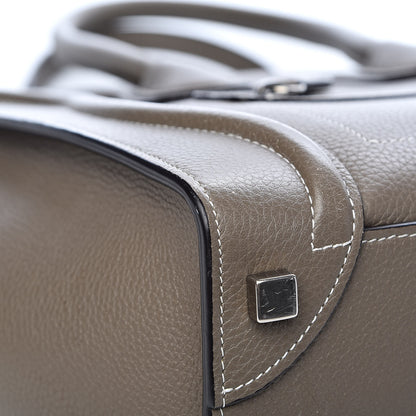 Celine Drummed Calfskin Micro Luggage Souris 7 of 14