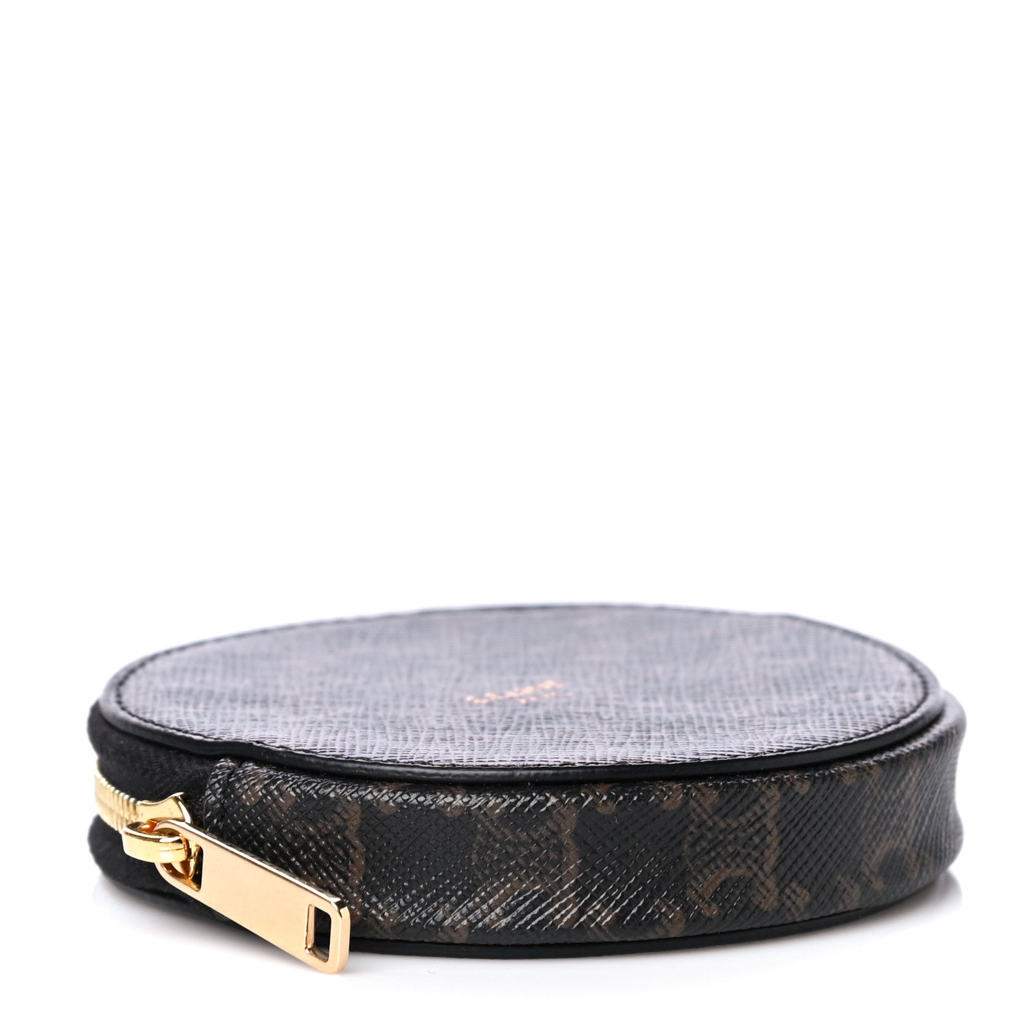 Celine Triomphe Canvas Round Zip Coin Purse 5 of 10