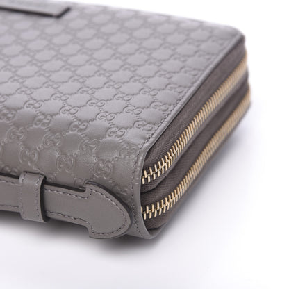 Gucci Soft Microguccissima Zip Around Top Handle Travel Wallet Loess 7 of 9
