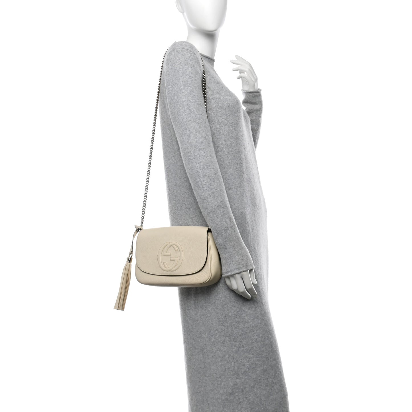 Cellarius Calfskin Medium Soho Flap Crossbody Ivoire