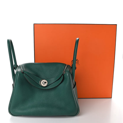 Hermes Taurillon Clemence Lindy 26 Malachite 13 of 13