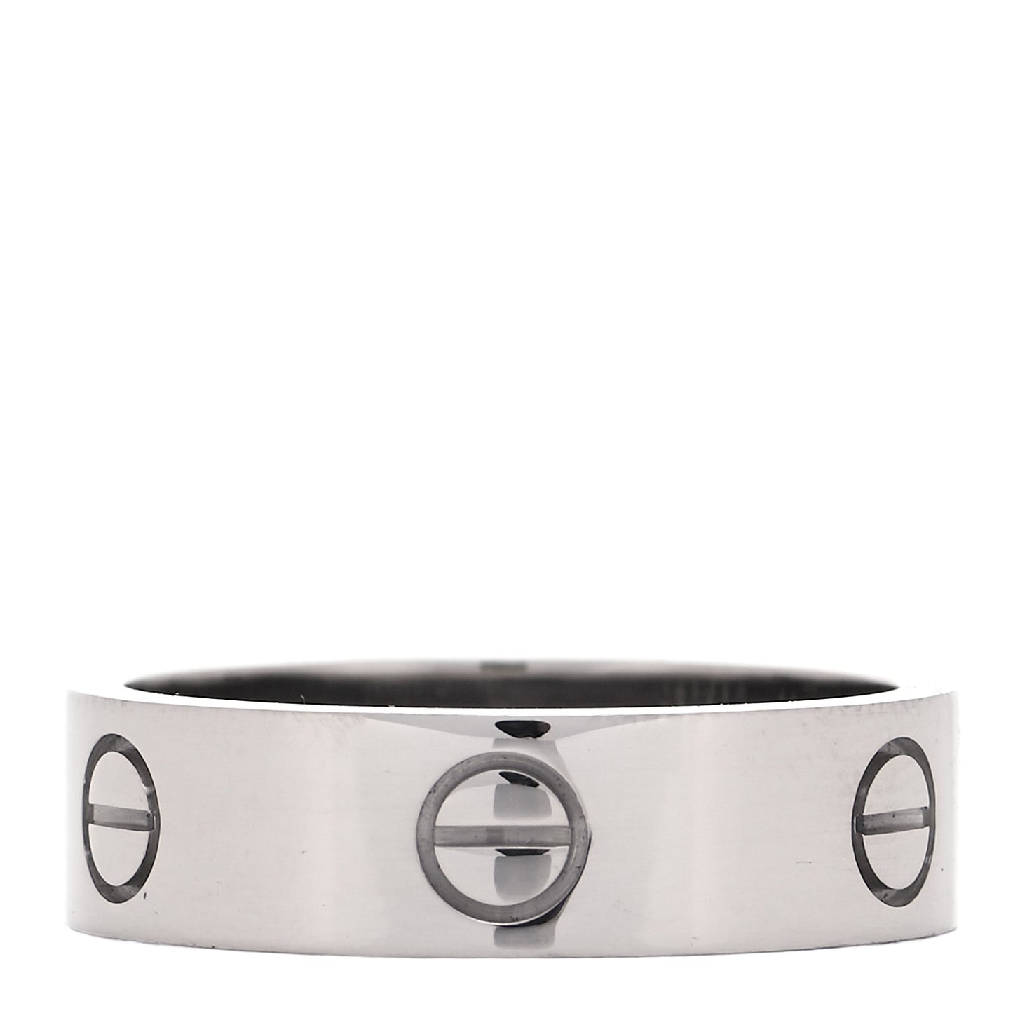 18K White Gold 6mm LOVE Ring 60 9