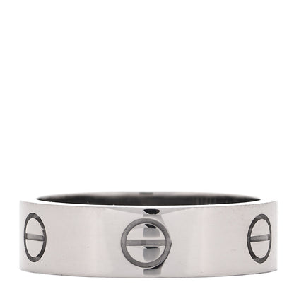 Cartier 18K White Gold 6mm LOVE Ring 60 9 1 of 8