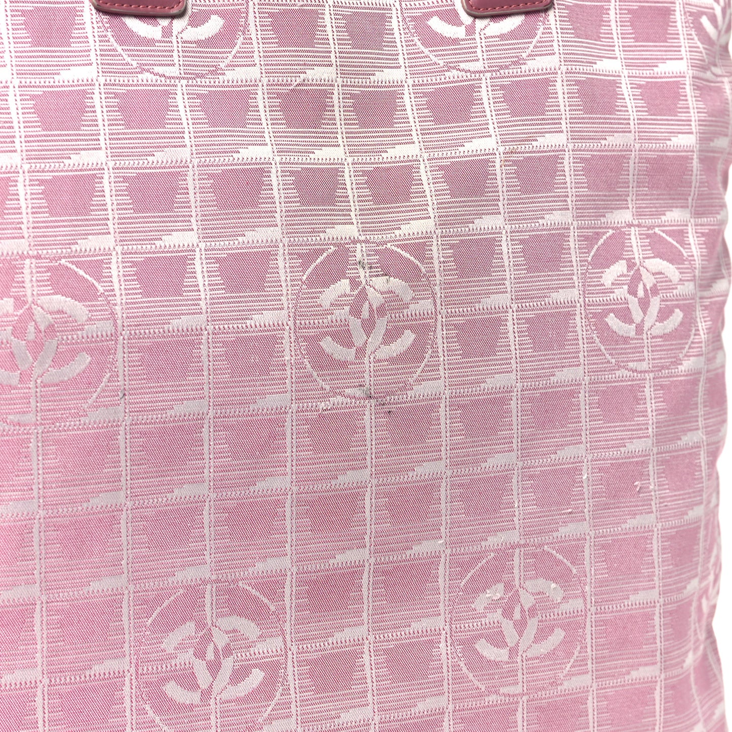 Nylon Large Travel Tote Pink