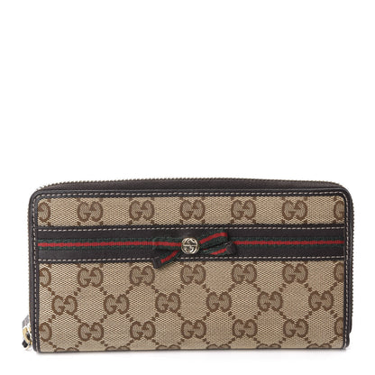 Gucci Monogram Princy Zip Around Wallet Dark Brown 1 of 7