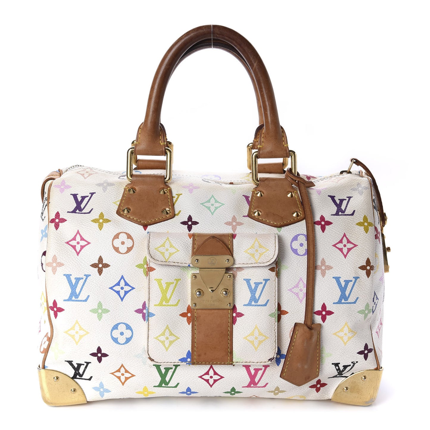 Monogram Multicolor Speedy 30 White