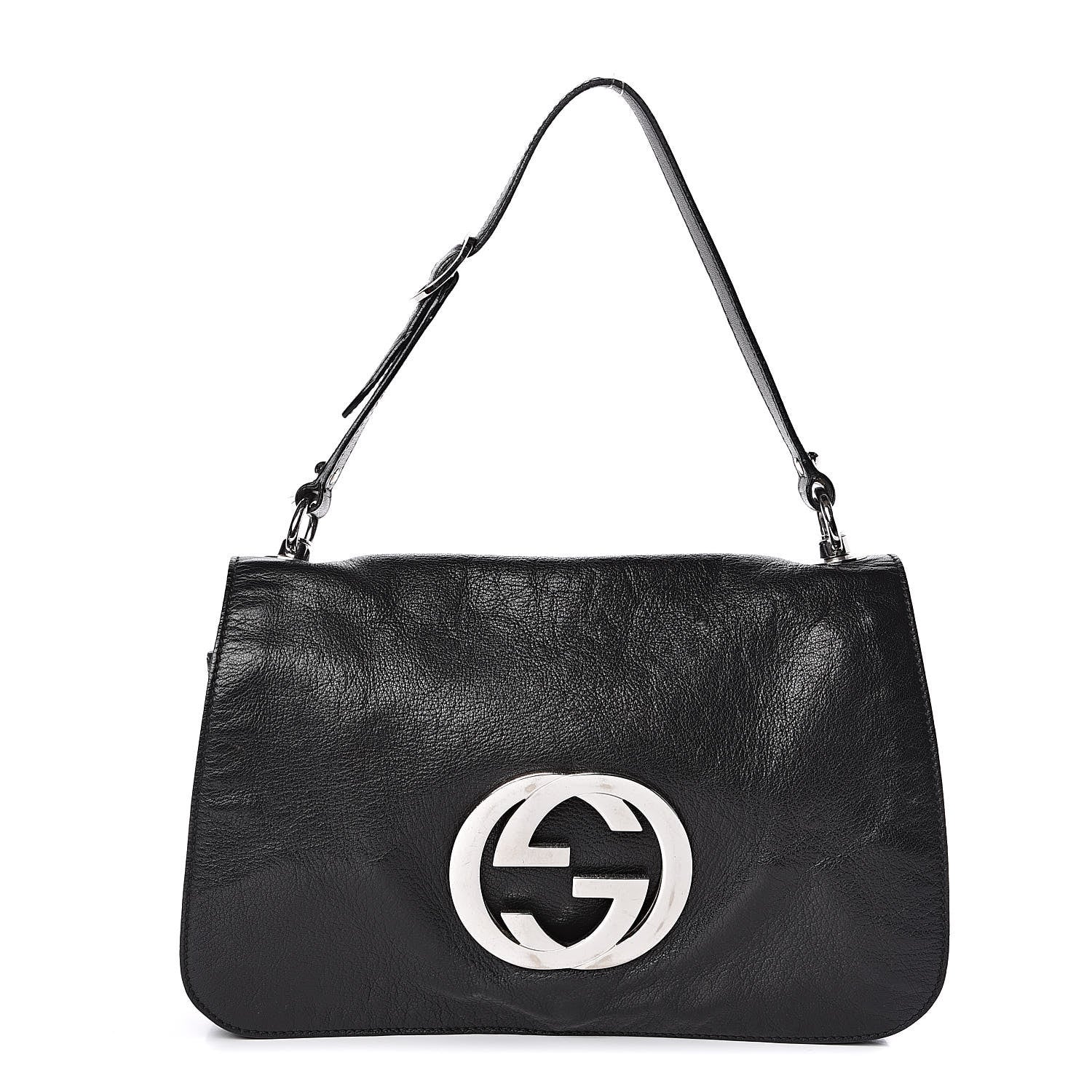 Gucci Calfskin Blondie Medium Shoulder Flap Black 1 of 12