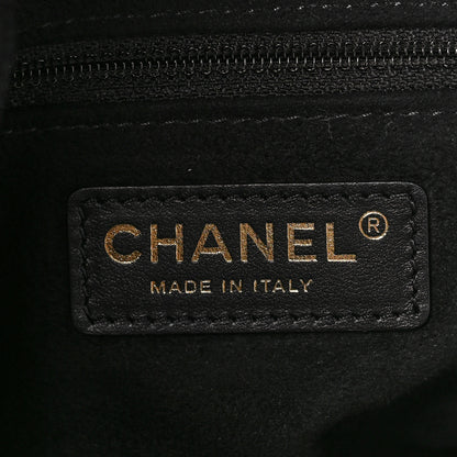 Chanel Caviar Deauville Drawstring Bucket Bag Black 6 of 9