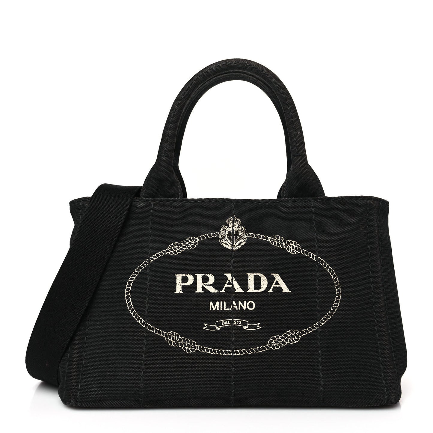 Canapa Small Logo Tote Black