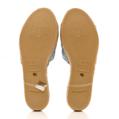 Gucci Nappa Matelasse Diagonal GG Marmont Espadrilles 36.5 Multicolor Pastel 5 of 11