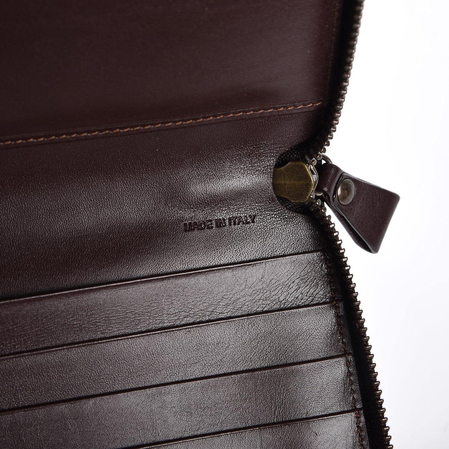 Haymarket Check Large Travel Zip Around Wallet Chocolate