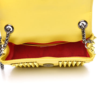 Christian Louboutin Calfskin Spikes Mini Sweety Charity Crossbody Bag Mimosa 5 of 13