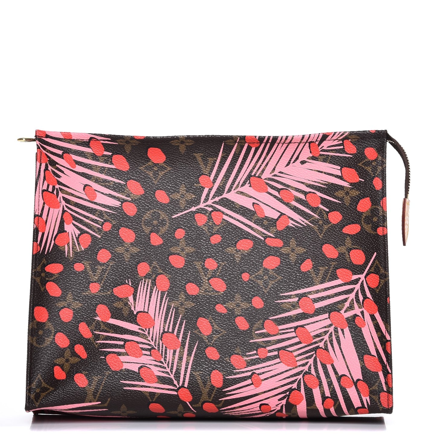 Monogram Jungle Dots Toiletry Pouch 26 Sugar Pink Poppy