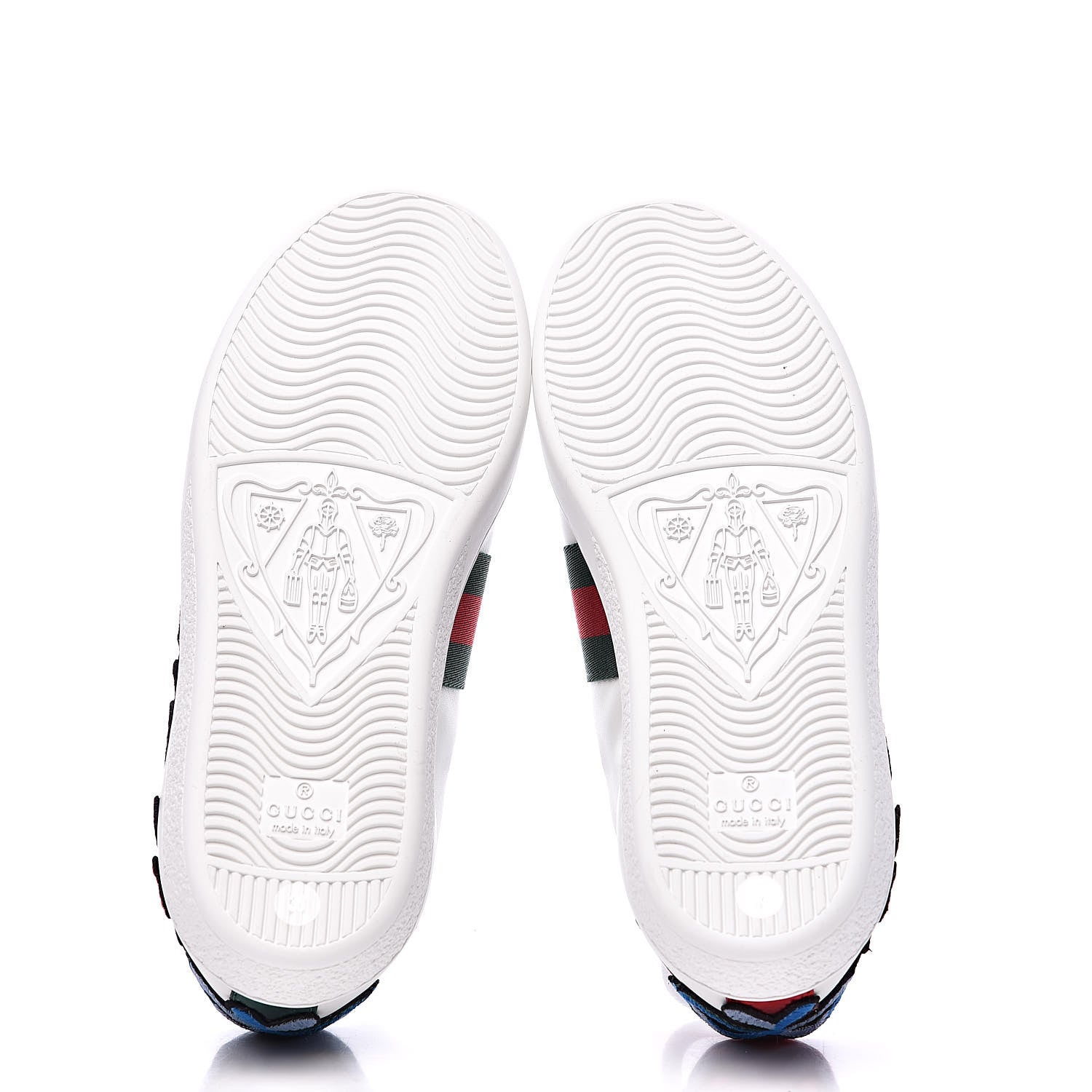 Gucci Calfskin Web Floral Embroidered Womens Ace Sneakers 36 White 5 of 10