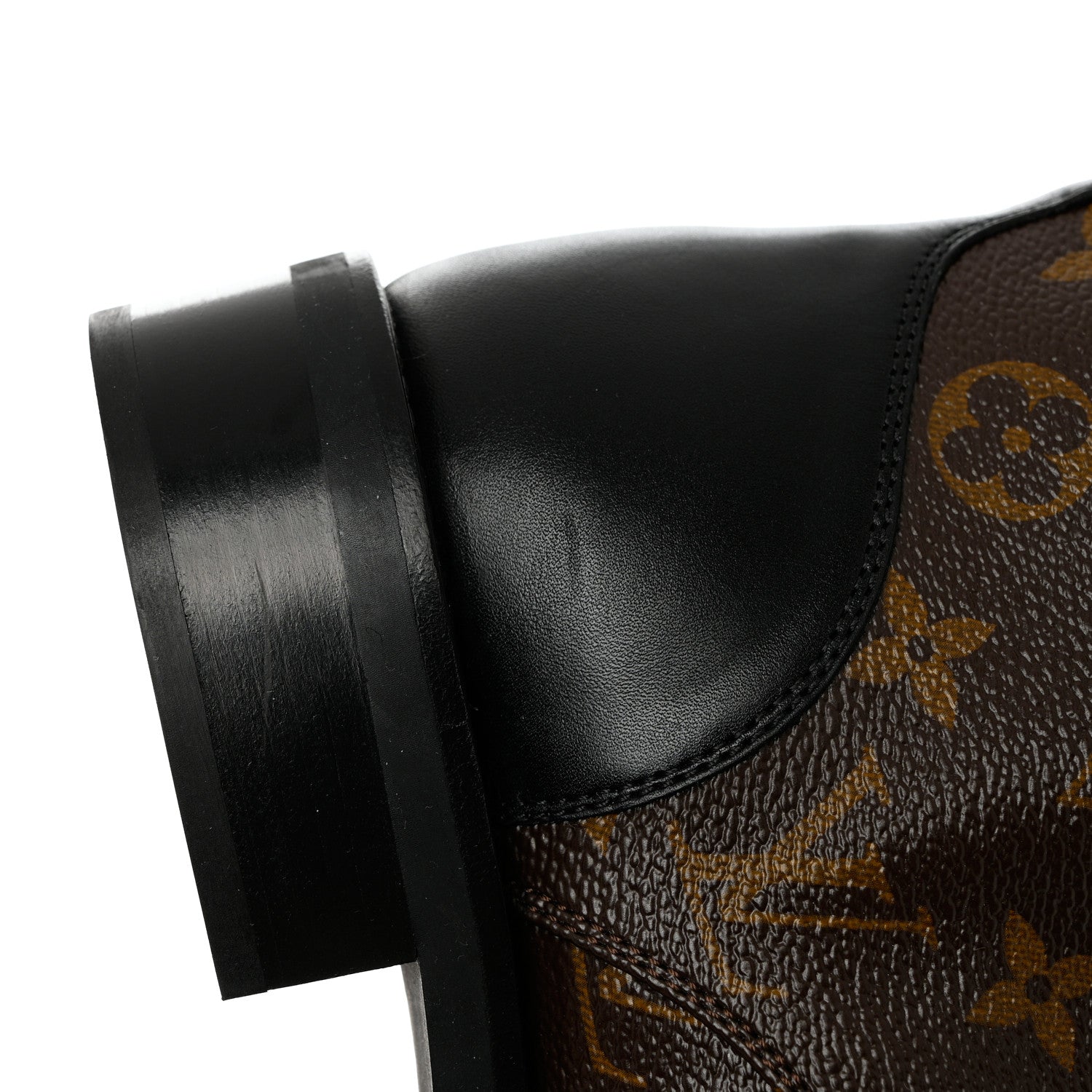 Louis Vuitton Calfskin Monogram Wonderland Flat Ranger Boots 39 Black 12 of 13