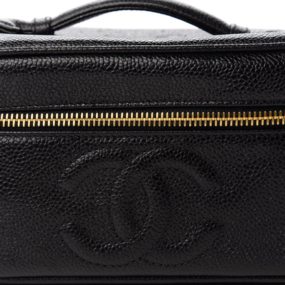 Chanel Caviar Vanity Cosmetic Case Black 11 of 11