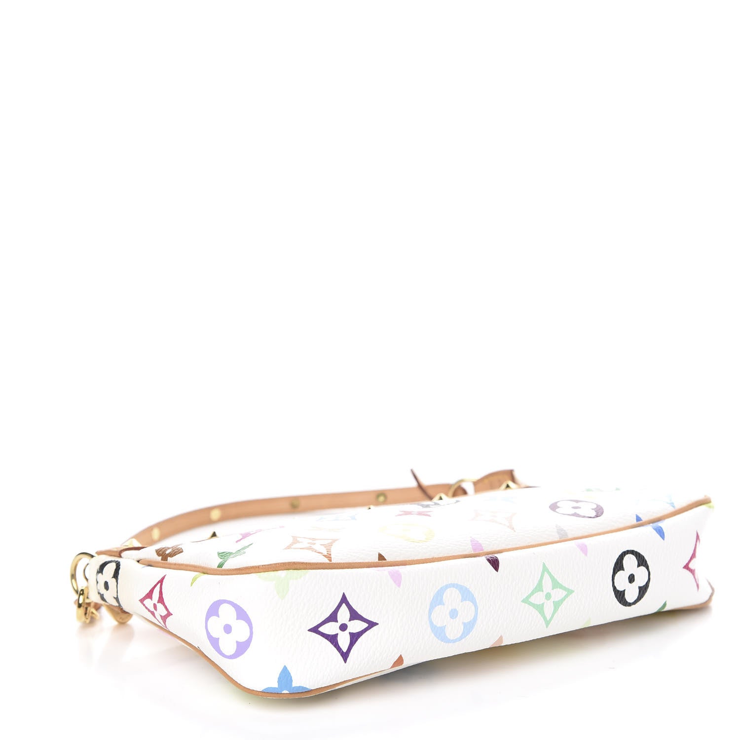 Louis Vuitton Monogram Multicolor Pochette Accessories White 3 of 12