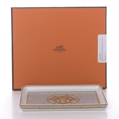 Hermes Porcelain Mosaique au 24 Sushi Plate 8 of 8