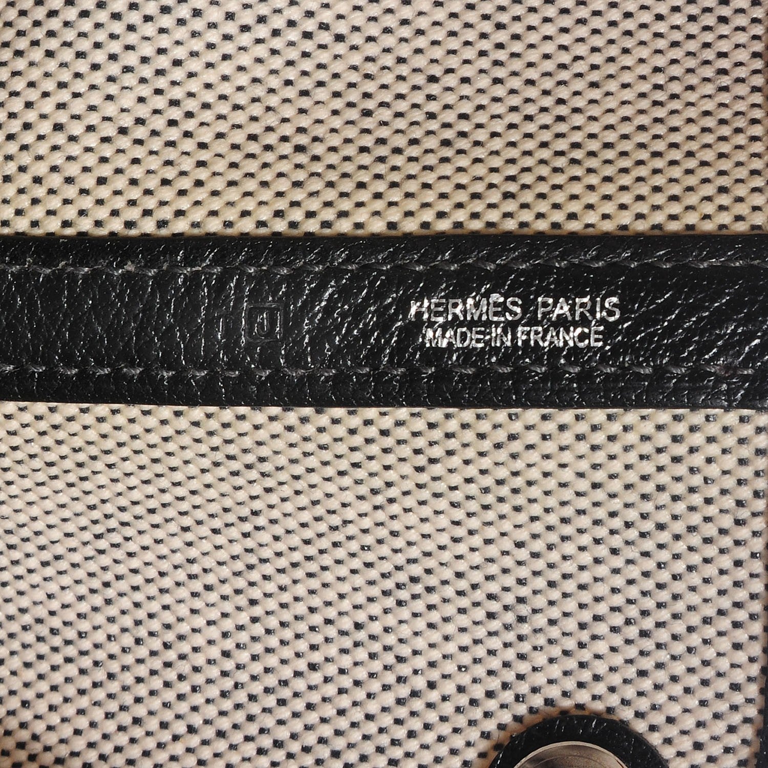 Hermes Toile Buffle Skipper Garden Party 36 MM Tote Black 9 of 10