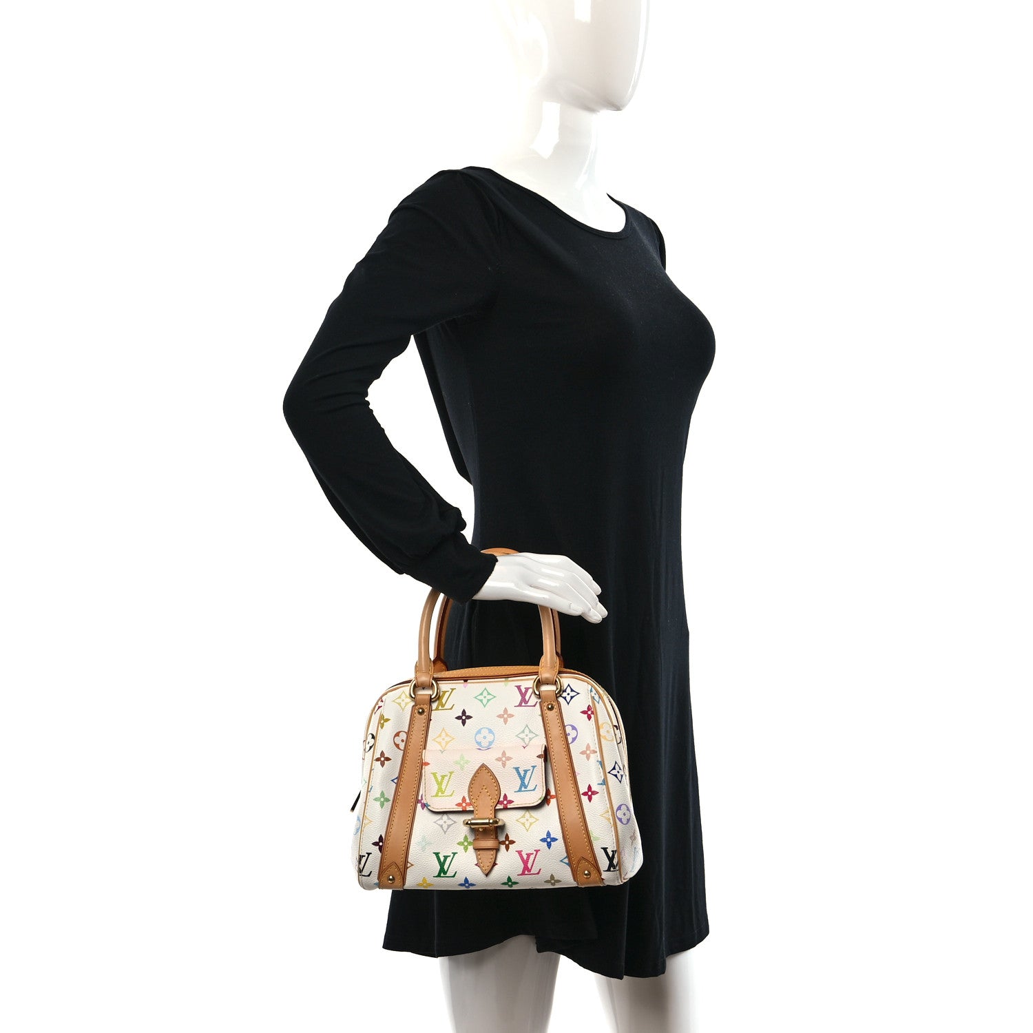 Louis Vuitton Monogram Multicolor Priscilla White 2 of 15