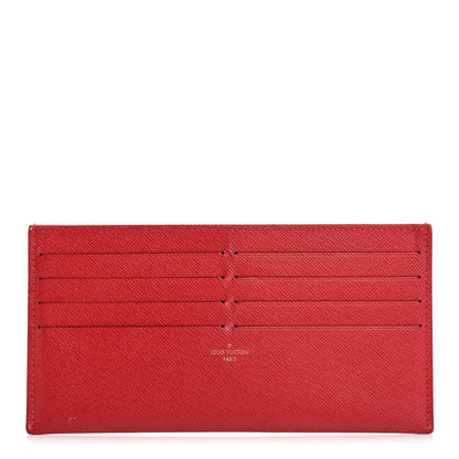 Louis Vuitton Calfskin Felicie Card Holder Insert Cherry 1 of 11