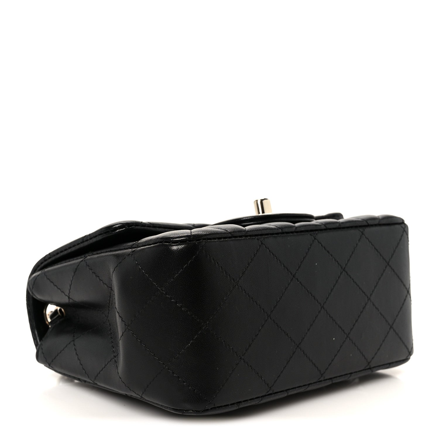 Chanel Lambskin Quilted Mini Square Flap Black 4 of 12