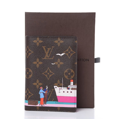 Louis Vuitton Monogram 2016 Christmas Animation Passport Cover Rose Ballerine 8 of 8