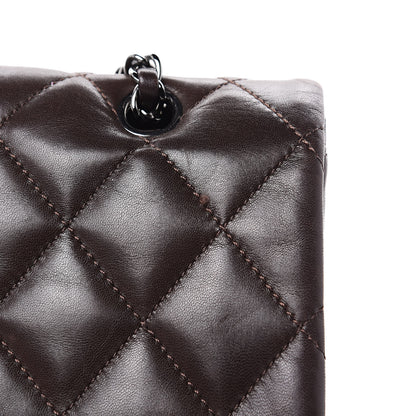 Chanel Lambskin Quilted Large 3 Flap Brown 13 of 16