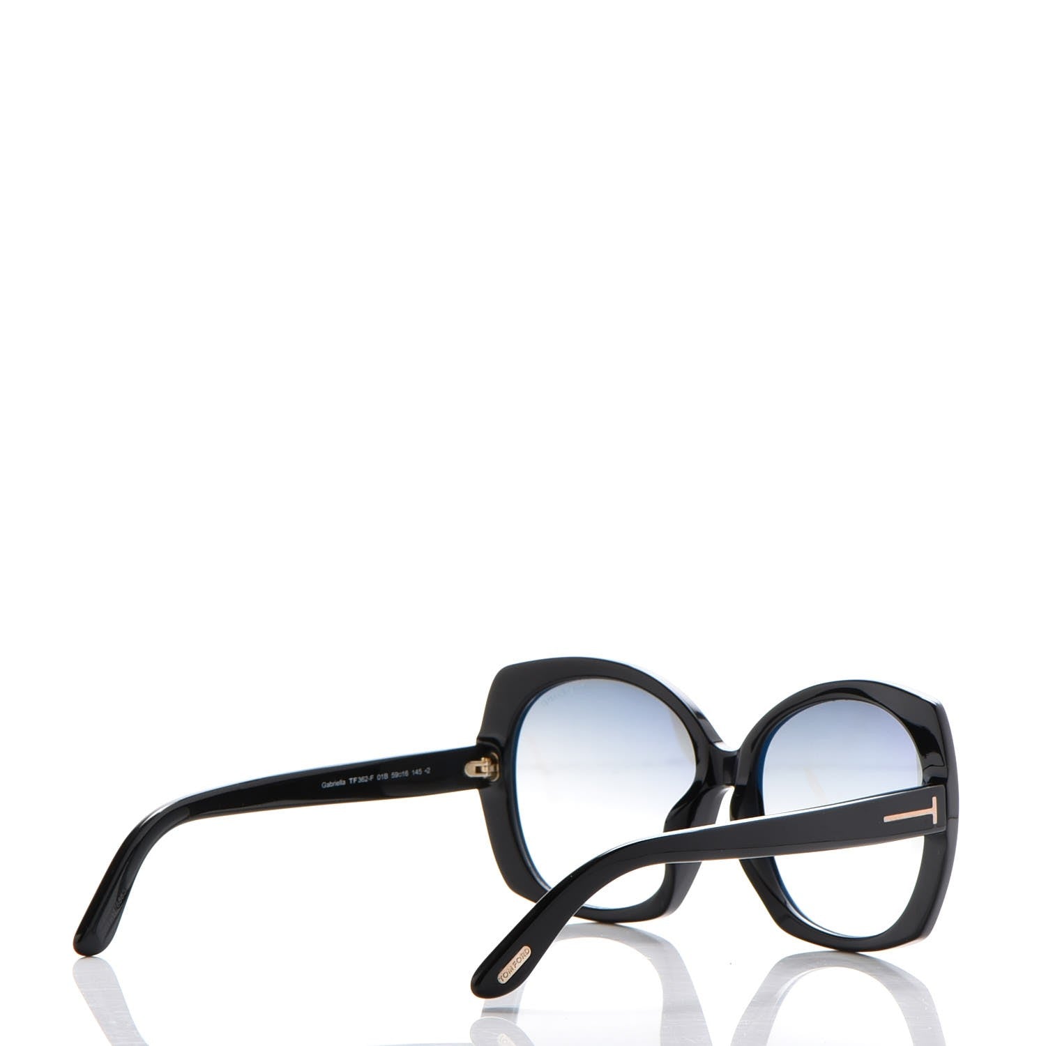 Tom Ford Gabriella Sunglasses TF362 Black 4 of 8