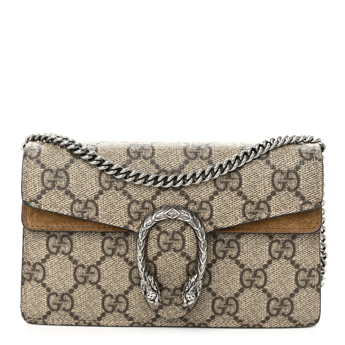 GG Supreme Monogram Super Mini Dionysus Shoulder Bag Taupe